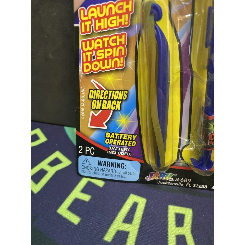 Jaru Light Up Spinner LED Lights Party Toy Camping Outdoor Flying Toy. New In Pk